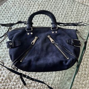 Rebecca Minkoff Navy Suede Bag